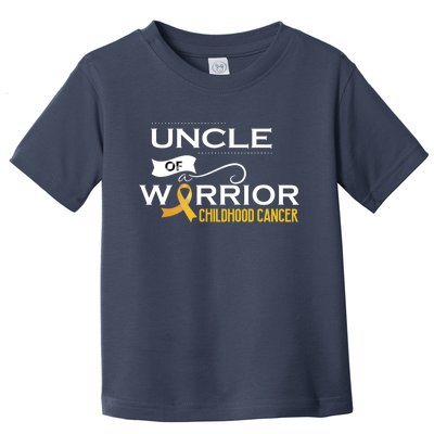 Childhood Cancer Awareness Uncle Of A Warrior Toddler T-Shirt