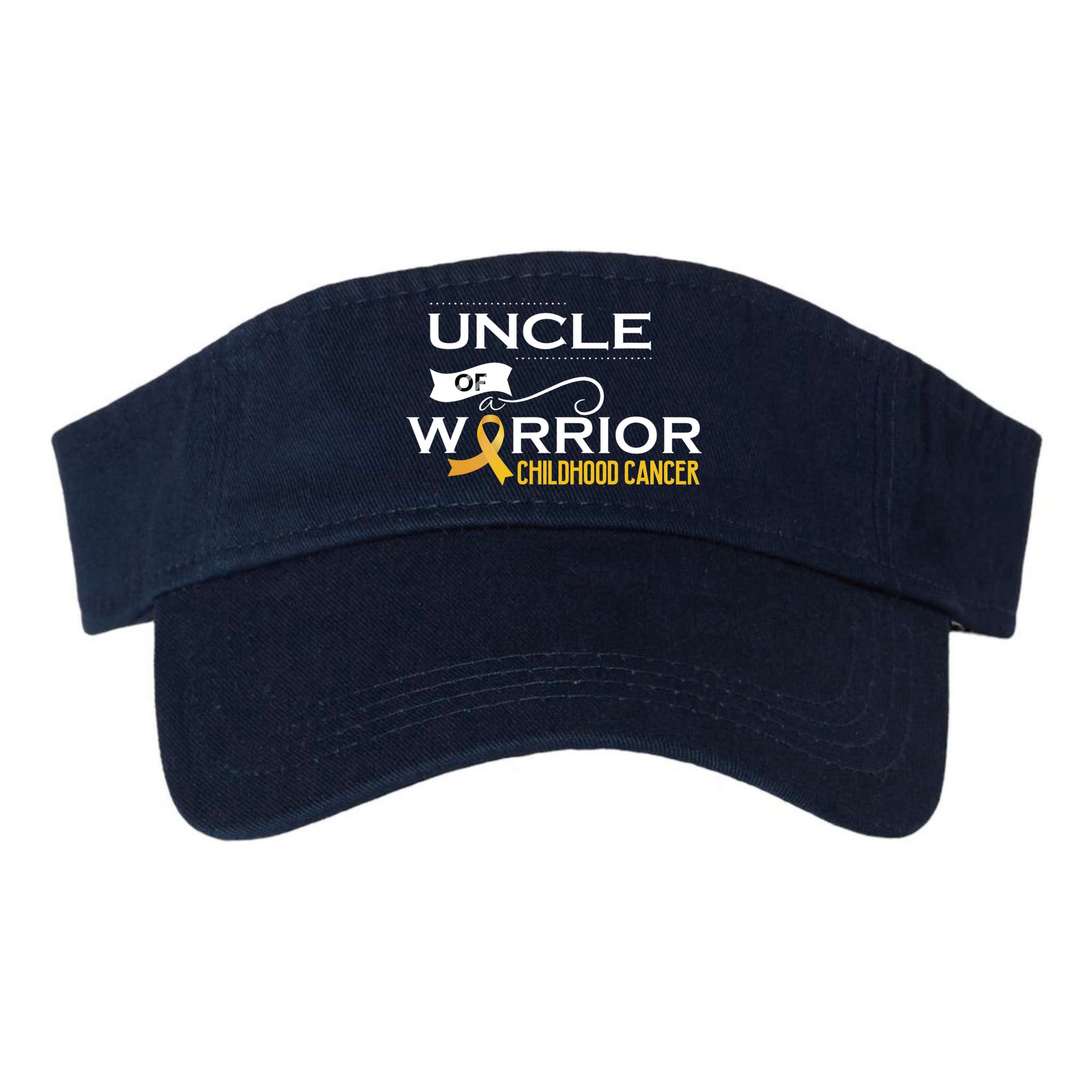 Childhood Cancer Awareness Uncle Of A Warrior Visor