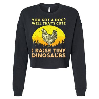 Cool Chicken Art For Men Women Kids Poultry Chicken Farmer Cropped Pullover Crew