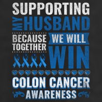 Colon Cancer Awareness Colonoscopy Support Husband Gift Beanie