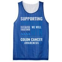 Colon Cancer Awareness Colonoscopy Support Husband Gift Mesh Reversible Basketball Jersey Tank