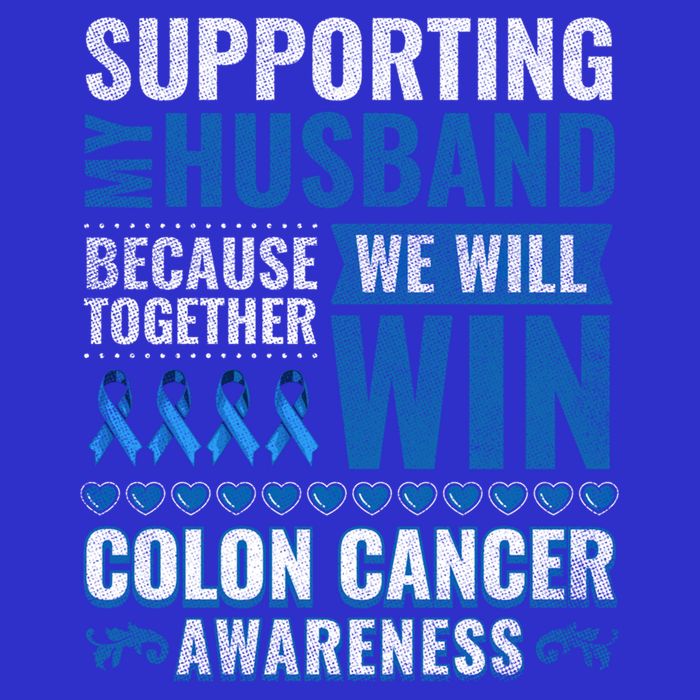 Colon Cancer Awareness Colonoscopy Support Husband Gift Baby Bodysuit