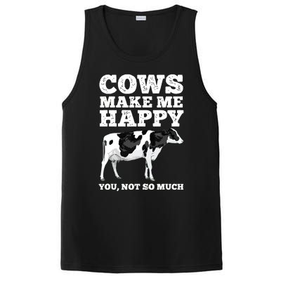 Cool Cow Art For Men Women Cow Farmer Dairy Cows Farm Animal PosiCharge Competitor Tank