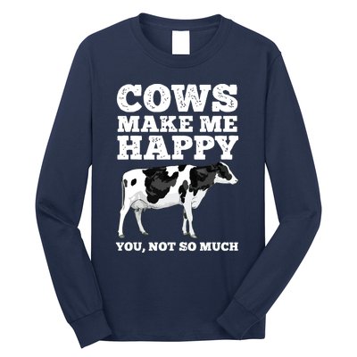 Cool Cow Art For Men Women Cow Farmer Dairy Cows Farm Animal Long Sleeve Shirt