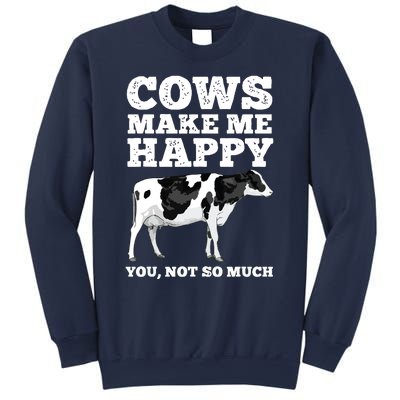 Cool Cow Art For Men Women Cow Farmer Dairy Cows Farm Animal Sweatshirt