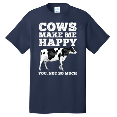 Cool Cow Art For Men Women Cow Farmer Dairy Cows Farm Animal Tall T-Shirt