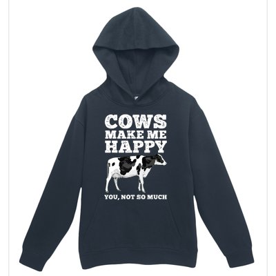 Cool Cow Art For Men Women Cow Farmer Dairy Cows Farm Animal Urban Pullover Hoodie