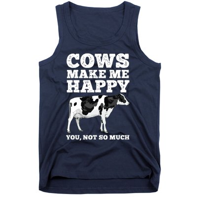 Cool Cow Art For Men Women Cow Farmer Dairy Cows Farm Animal Tank Top