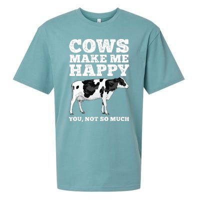 Cool Cow Art For Men Women Cow Farmer Dairy Cows Farm Animal Sueded Cloud Jersey T-Shirt