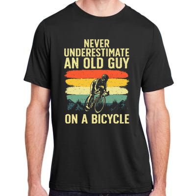 Cool Cycling Art For Men Grandpa Bicycle Riding Cycle Racing Adult ChromaSoft Performance T-Shirt