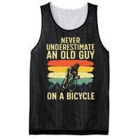 Cool Cycling Art For Men Grandpa Bicycle Riding Cycle Racing Mesh Reversible Basketball Jersey Tank