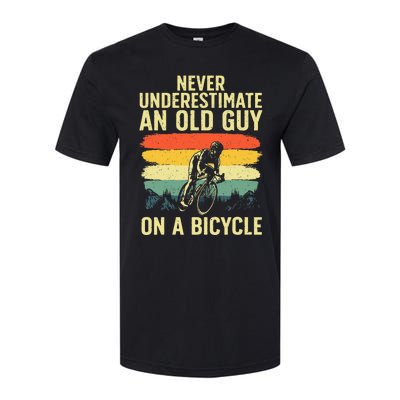 Cool Cycling Art For Men Grandpa Bicycle Riding Cycle Racing Softstyle CVC T-Shirt