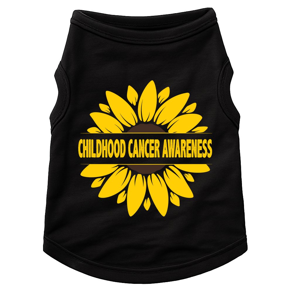 Childhood Cancer Awareness Sunflower Doggie Tank
