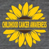 Childhood Cancer Awareness Sunflower Baby Bodysuit