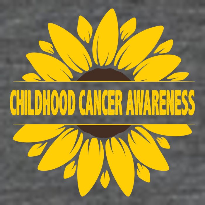 Childhood Cancer Awareness Sunflower Baby Bodysuit