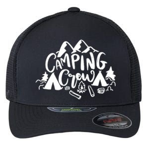 Camping Crew Adventure Mountain Flexfit Unipanel Trucker Cap