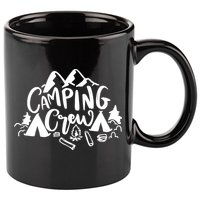 Camping Crew Adventure Mountain 11oz C Handle Ceramic Mug