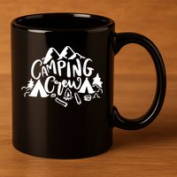 Camping Crew Adventure Mountain 11oz C Handle Ceramic Mug
