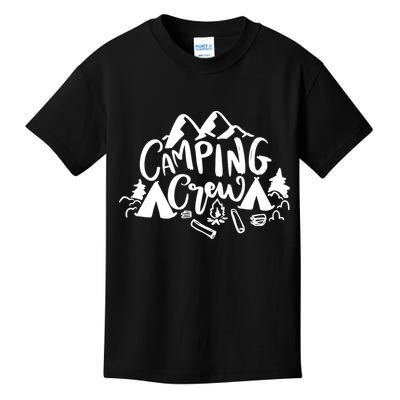 Camping Crew Adventure Mountain Kids T-Shirt