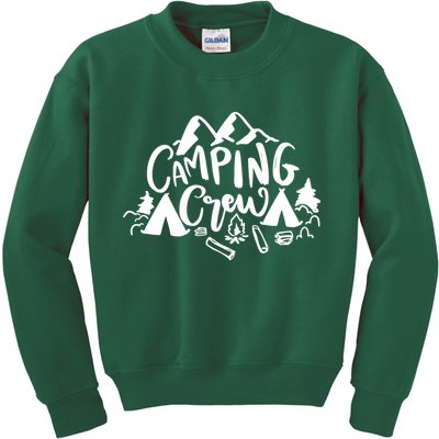 Camping Crew Adventure Mountain Kids Sweatshirt