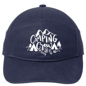 Camping Crew Adventure Mountain 7-Panel Snapback Hat