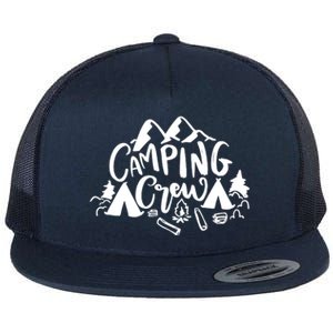 Camping Crew Adventure Mountain Flat Bill Trucker Hat