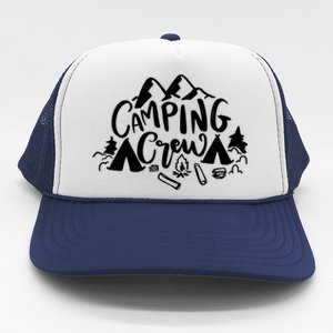 Camping Crew Adventure Mountain Trucker Hat