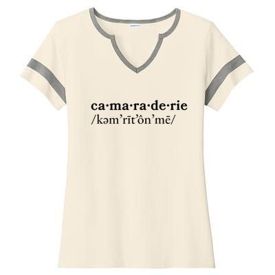 Camaraderie Ladies Halftime Notch Neck Tee