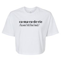 Camaraderie Bella+Canvas Jersey Crop Tee