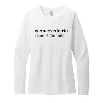 Camaraderie Womens CVC Long Sleeve Shirt