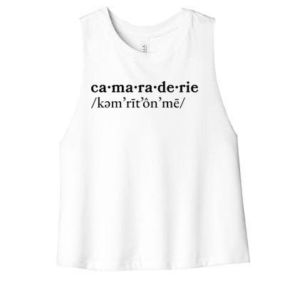 Camaraderie Women's Racerback Cropped Tank