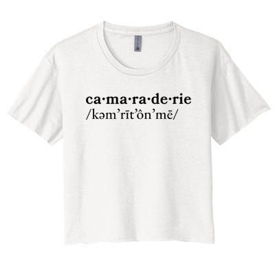 Camaraderie Women's Crop Top Tee