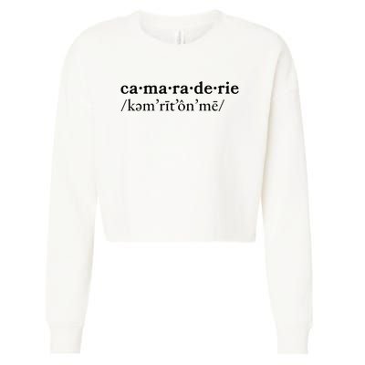 Camaraderie Cropped Pullover Crew