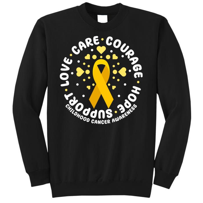 Childhood Cancer Awareness Support Family Sweatshirt