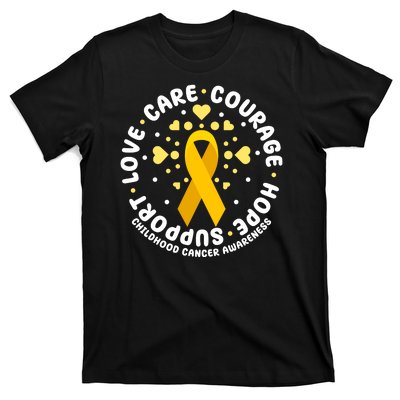 Childhood Cancer Awareness Support Family T-Shirt