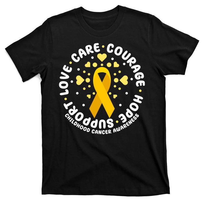 Childhood Cancer Awareness Support Family T-Shirt