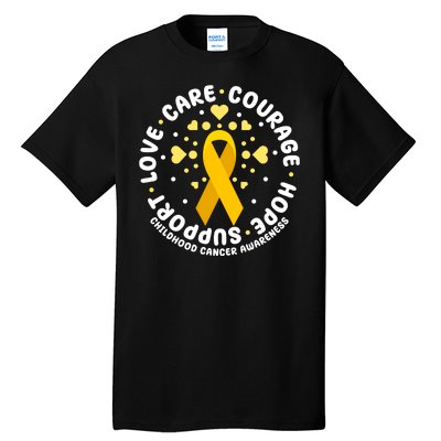 Childhood Cancer Awareness Support Family Tall T-Shirt