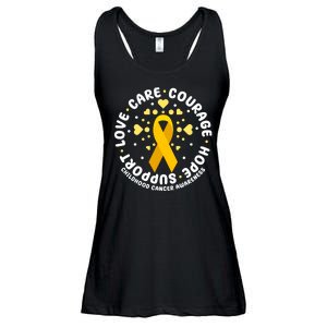 Childhood Cancer Awareness Support Family Ladies Essential Flowy Tank