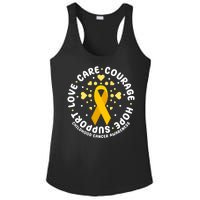 Childhood Cancer Awareness Support Family Ladies PosiCharge Competitor Racerback Tank