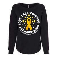 Childhood Cancer Awareness Support Family Womens California Wash Sweatshirt