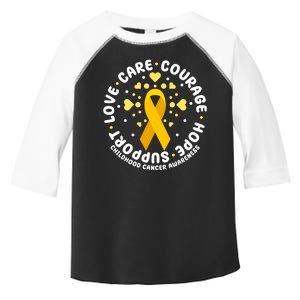 Childhood Cancer Awareness Support Family Toddler Fine Jersey T-Shirt