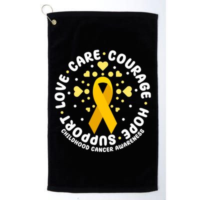 Childhood Cancer Awareness Support Family Golf Towel