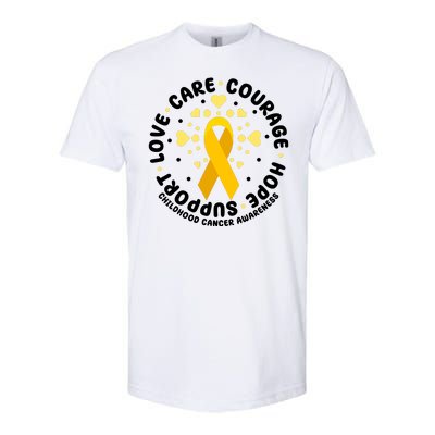 Childhood Cancer Awareness Support Family Softstyle® CVC T-Shirt