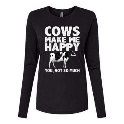 Cool Cow Art For Cow Farmer Dairy Cows Farm Animal Womens Cotton Relaxed Long Sleeve T-Shirt