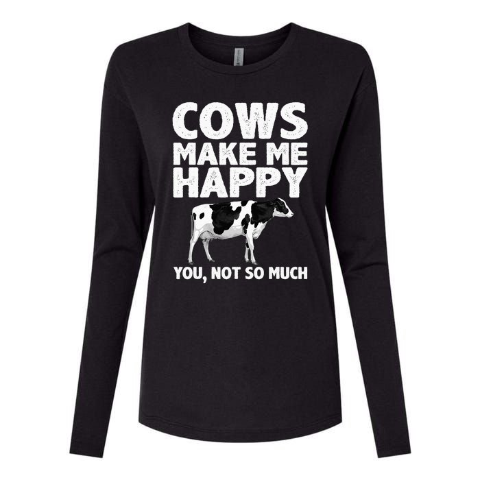 Cool Cow Art For Cow Farmer Dairy Cows Farm Animal Womens Cotton Relaxed Long Sleeve T-Shirt