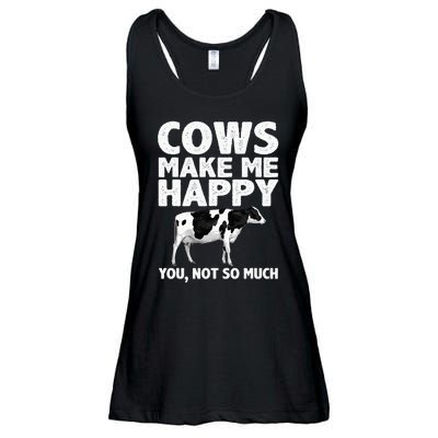 Cool Cow Art For Cow Farmer Dairy Cows Farm Animal Ladies Essential Flowy Tank