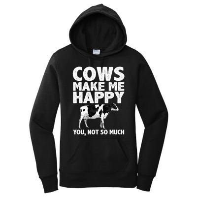 Cool Cow Art For Cow Farmer Dairy Cows Farm Animal Women's Pullover Hoodie