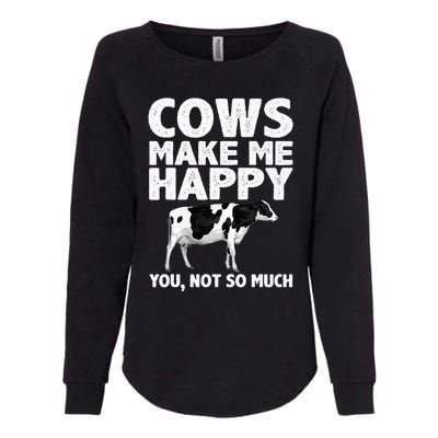 Cool Cow Art For Cow Farmer Dairy Cows Farm Animal Womens California Wash Sweatshirt