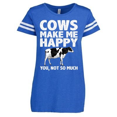 Cool Cow Art For Cow Farmer Dairy Cows Farm Animal Enza Ladies Jersey Football T-Shirt