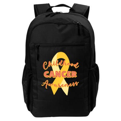 Childhood Cancer Awarebess Golden Gold Robbon Daily Commute Backpack